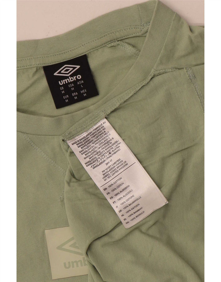 T-shirt da uomo Umbro Top in cotone verde medio