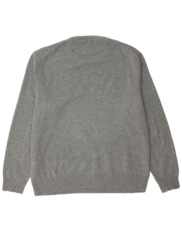 POLO RALPH LAUREN Maglione maglione girocollo da uomo 2XL Lana grigia