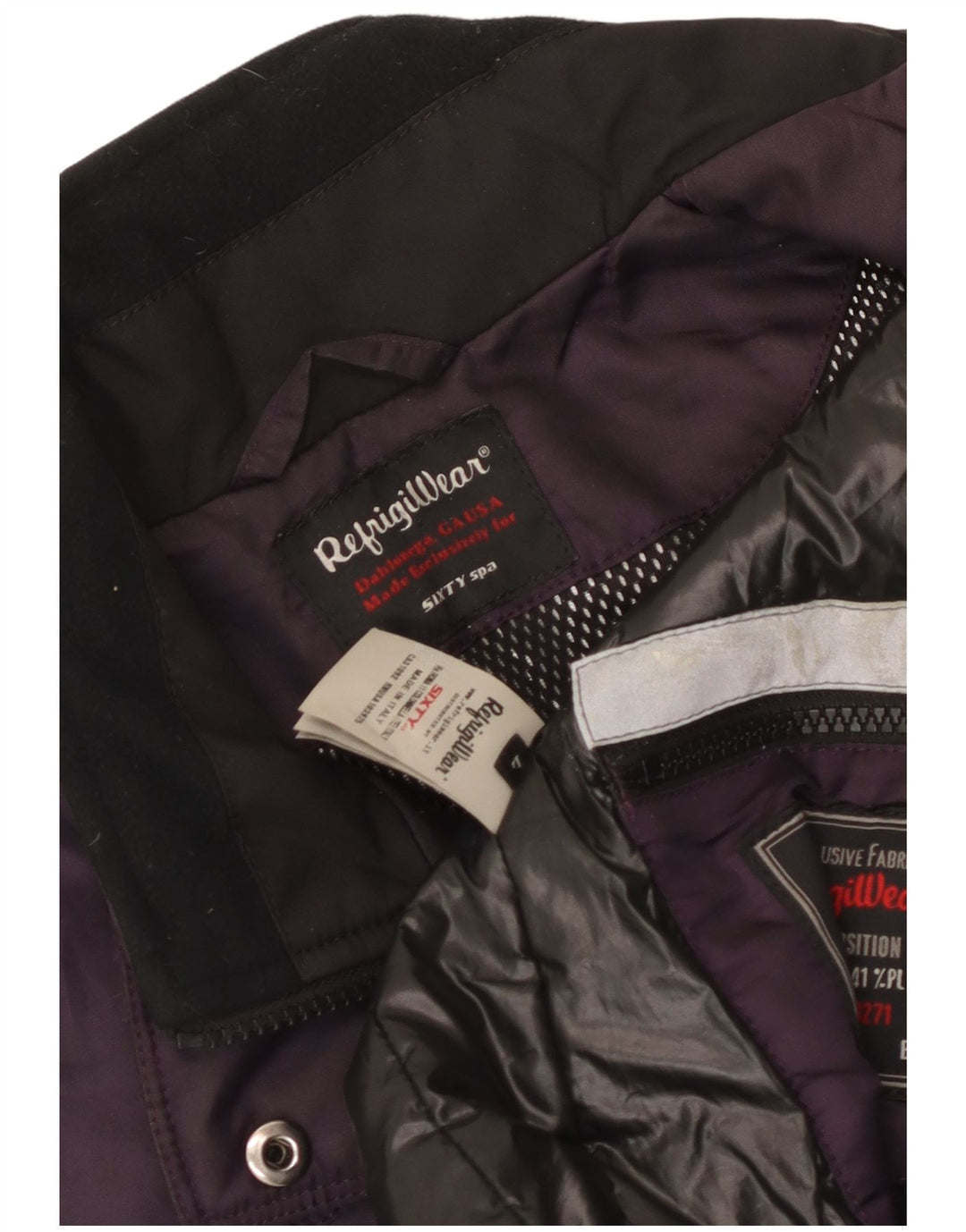 Giacca utilitaria da donna Refrigiwear UK 14 Large Viola Poliammide