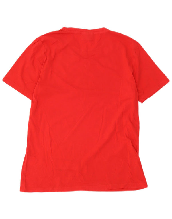 T-shirt grafica da uomo Hugo Boss Top piccola in cotone rosso