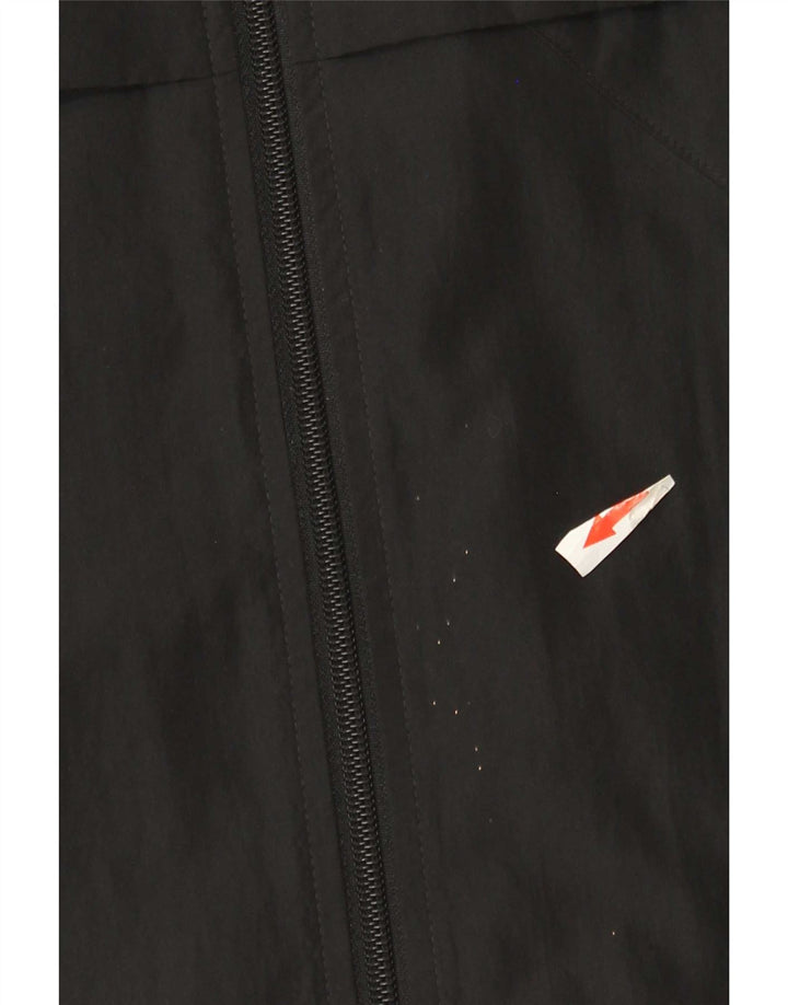 Giacca da tuta da uomo Adidas UK 42/44 Large Nero Colourblock Poliestere