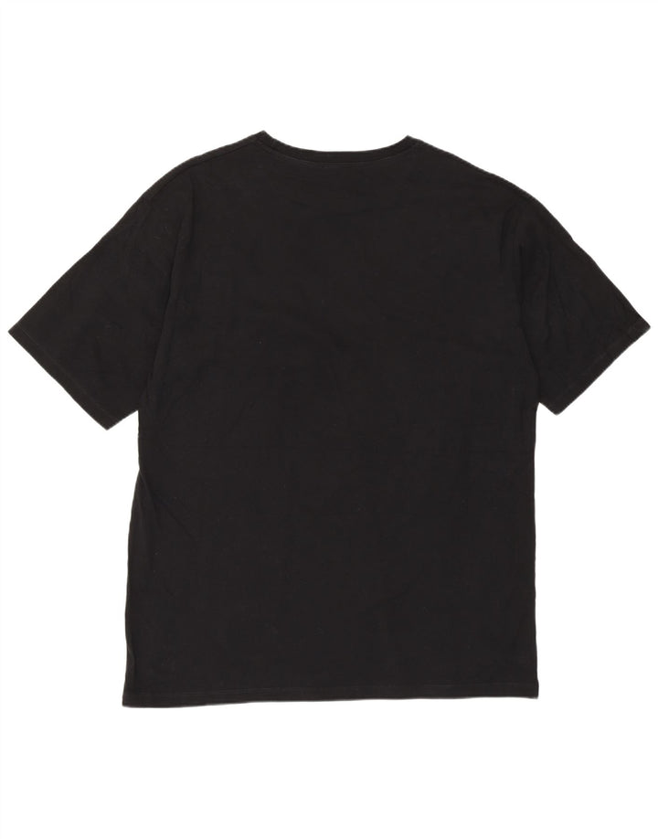 T-shirt grafica da uomo Zara Top XL in cotone nero
