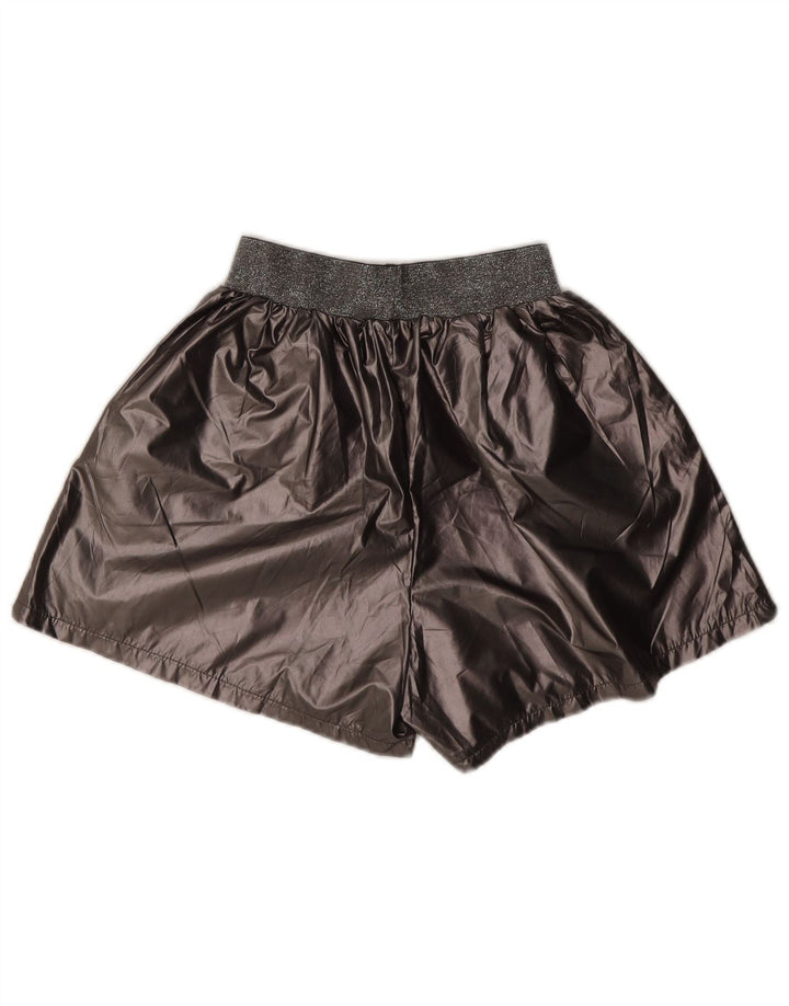 Pantaloncini sportivi vintage da donna UK 16 grandi poliestere grigio