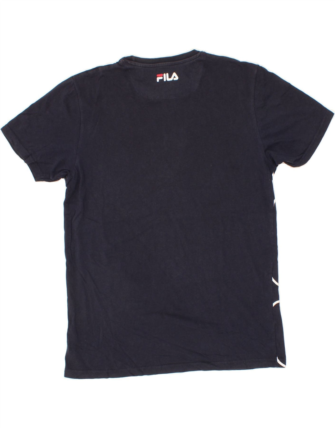 FILA Mens Graphic T-Shirt Top Small Navy Blue Vintage Fila and Second-Hand Fila from Messina Hembry 