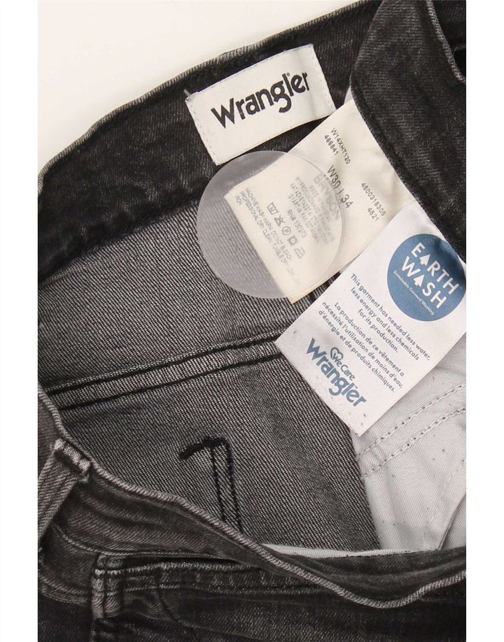 Jeans Wrangler Uomo Bryson Slim W30 L34 Cotone Grigio