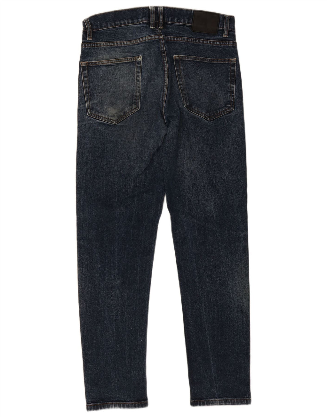 Jeans slim da uomo Zara EU42 Large W32 L28 Blu navy