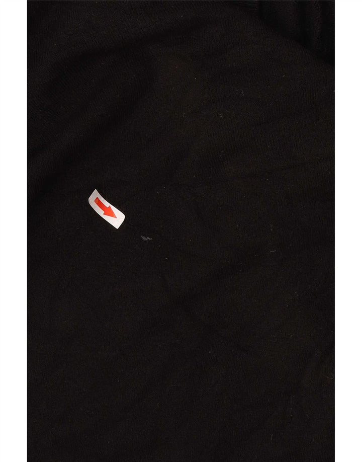 Maglione da uomo Marks & Spencer Blue Harbour con scollo a V grande acrilico nero