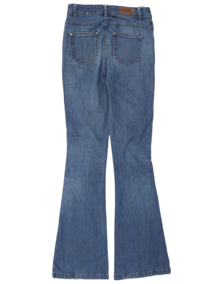 BENETTON Womens Flared Jeans W26 L33 Blue Cotton