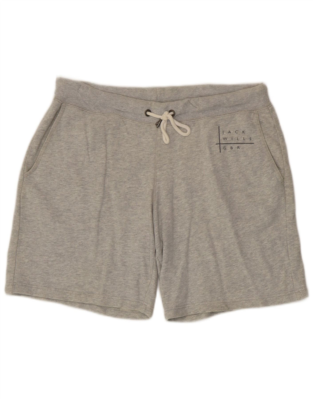 Pantaloncini sportivi classici da uomo Jack Wills di grandi dimensioni in cotone grigio screziato