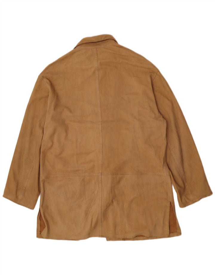 Giacca in pelle da donna Enrico Mandelli UK 18 XL Marrone classica