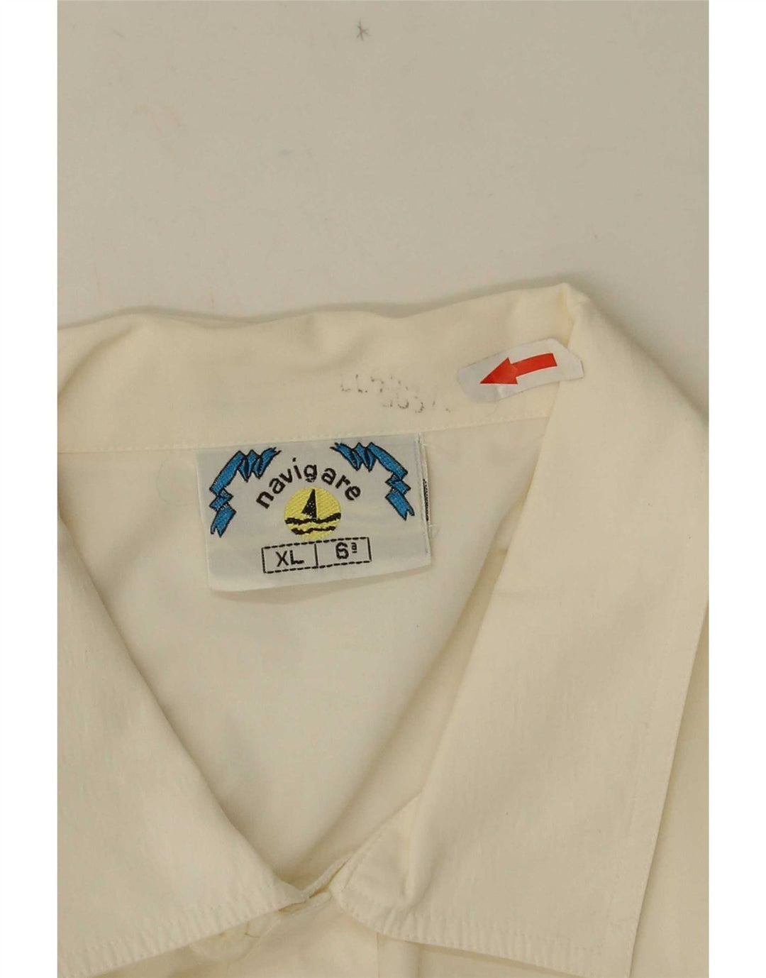 Camicia a maniche corte da uomo Navigare XL bianca
