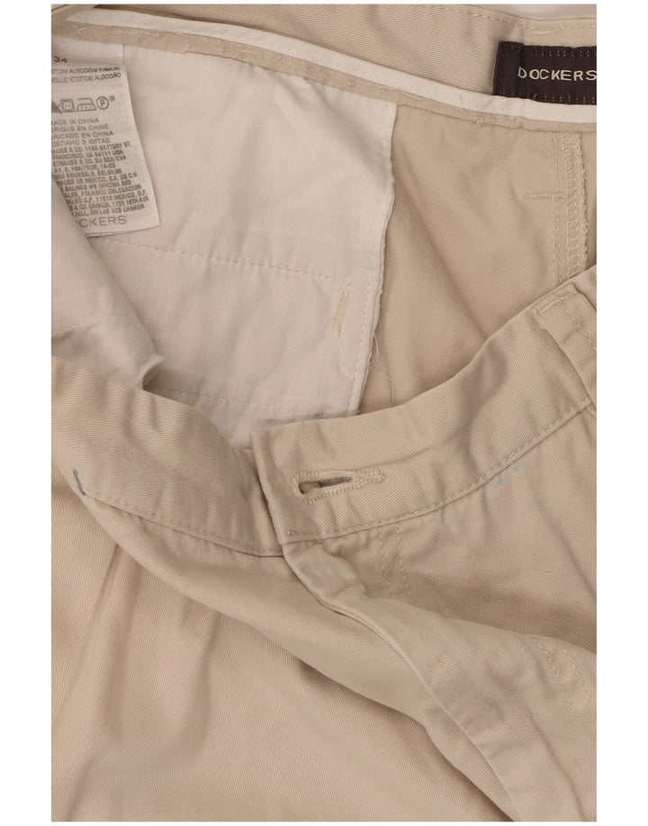 Pantaloncini cargo da uomo Dockers W34 grandi in cotone beige