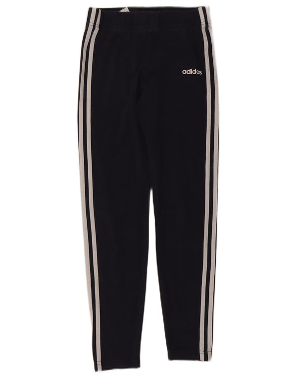 Leggings Adidas Bambina 13-14 Anni Cotone Blu Navy