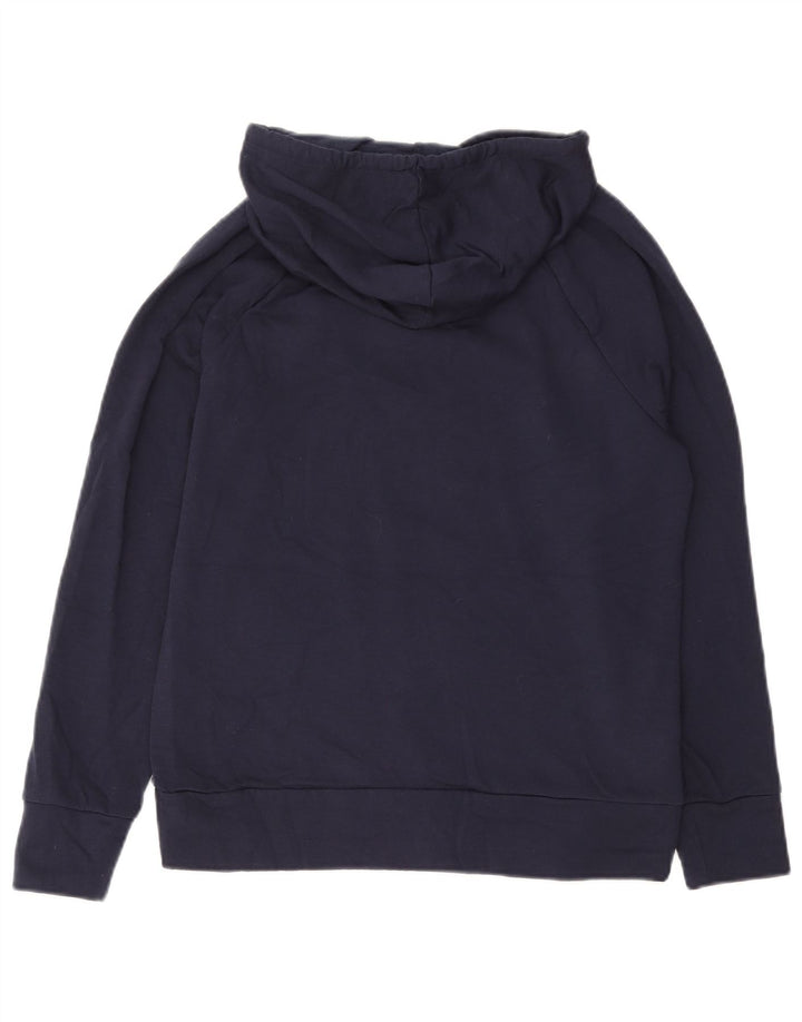 Maglione con cappuccio da donna EDDIE BAUER UK 10 piccolo poliestere blu navy