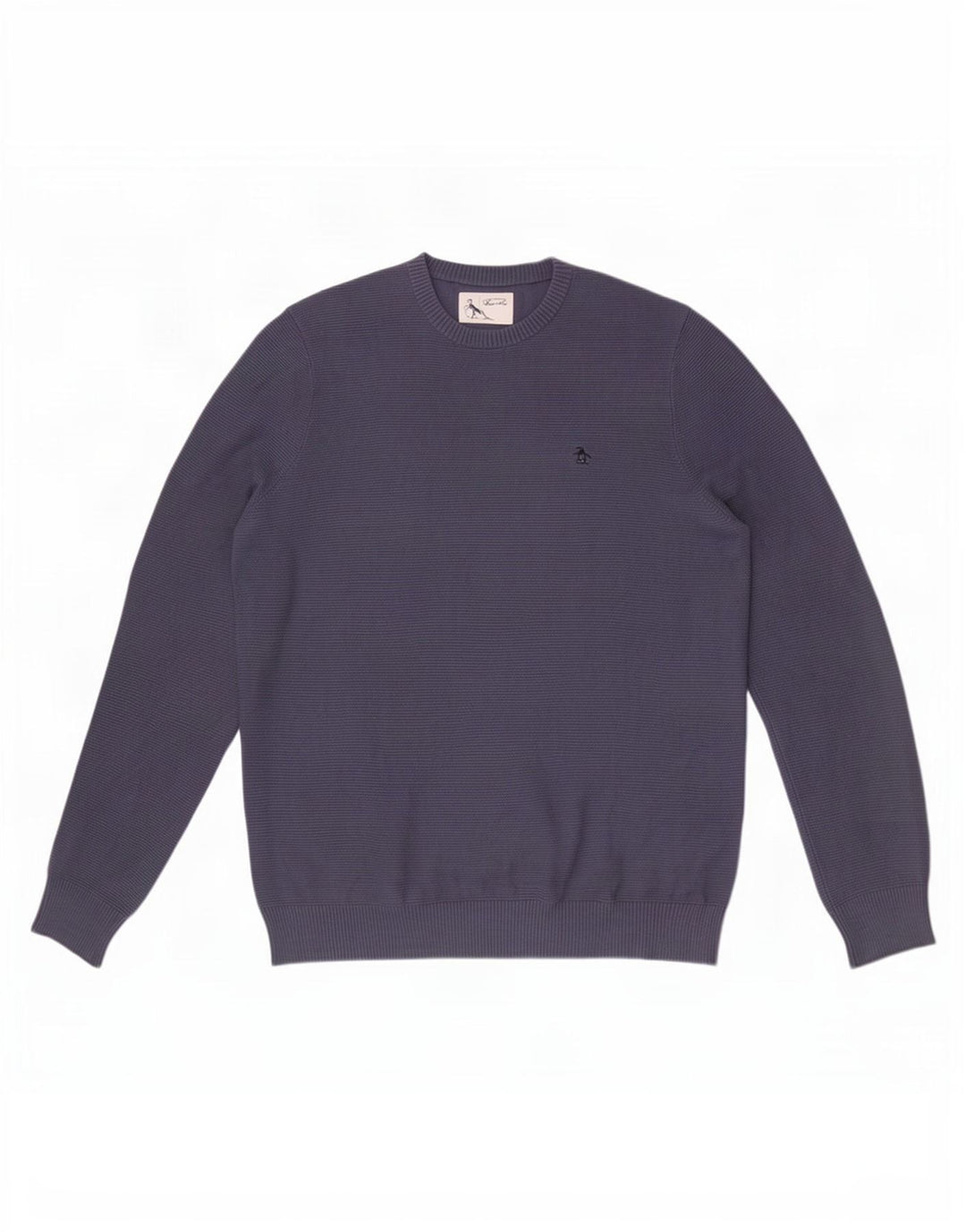 Maglione da uomo girocollo Penguin, grande cotone blu