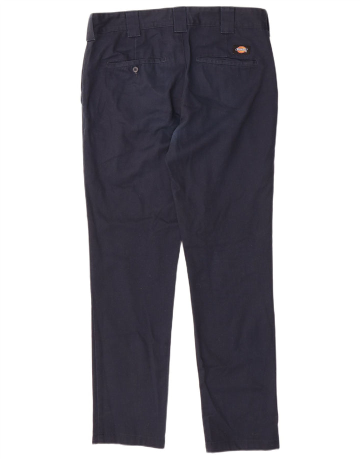 Pantaloni chino slim fit da uomo Dickies W32 L32 poliestere blu navy