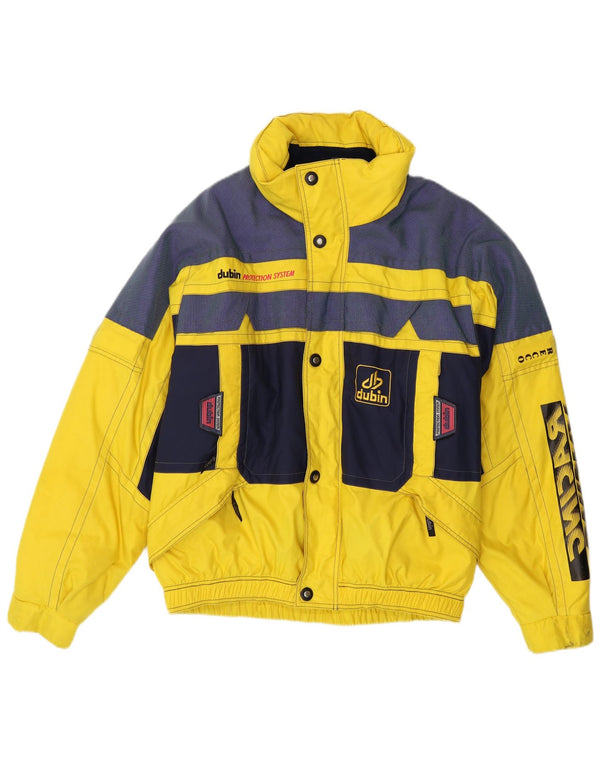 Giacca da sci grafica da uomo Dubin IT 50 Large Giallo Colourblock Poliestere