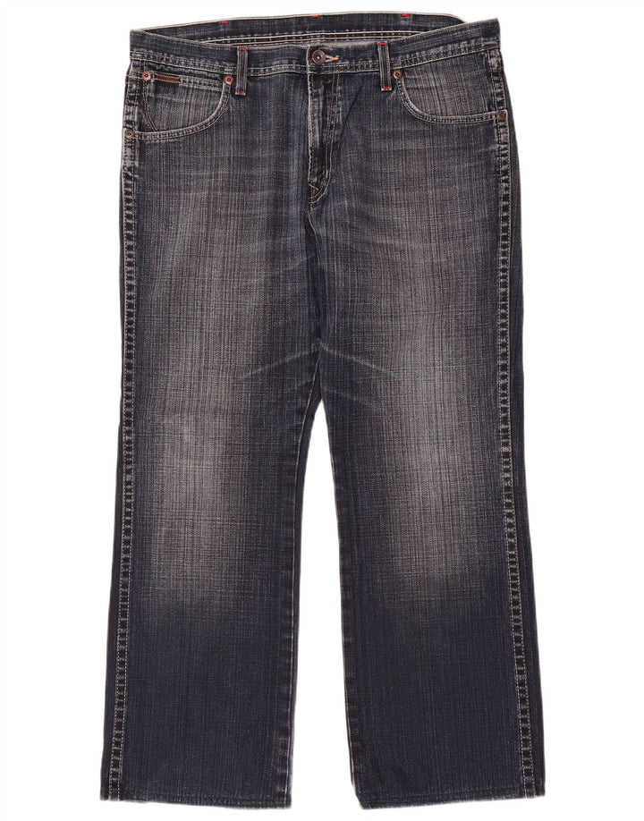Jeans dritti da uomo Wrangler Roxboro W36 L30 cotone blu