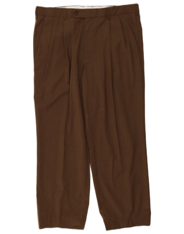 Pantaloni da abito da uomo con ancoraggio Dockers W36 L27 Cachi
