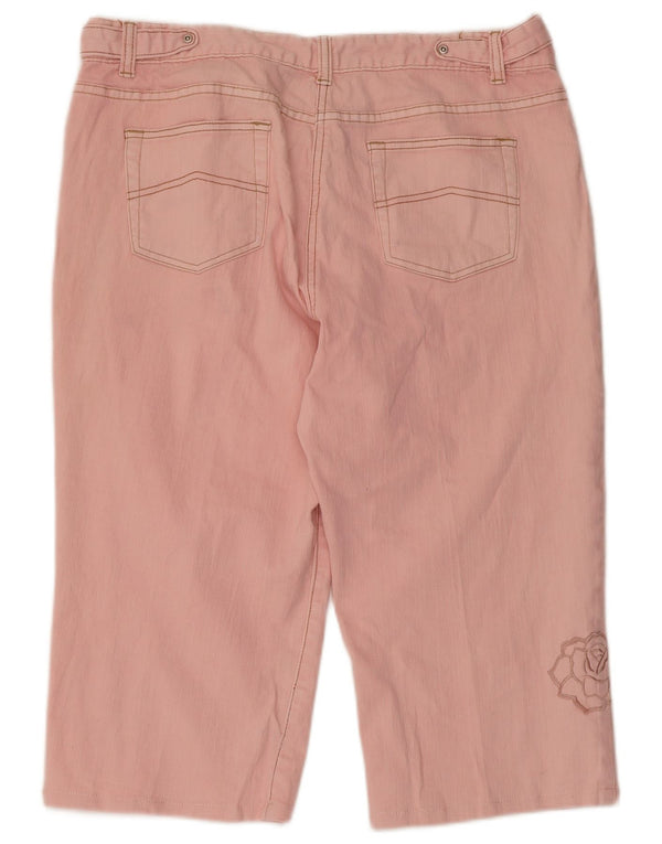 Bermuda regolari da donna M&Co W36 XL rosa floreale