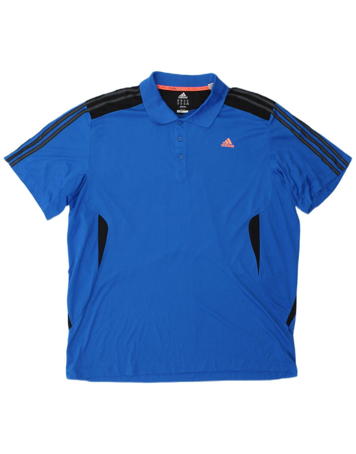Polo Adidas Uomo Climacool 2XL Blu Colourblock Poliestere