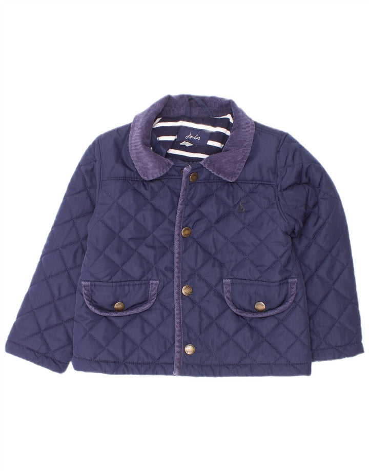 Giacca trapuntata per ragazzi Joules 2-3 anni in poliestere blu navy