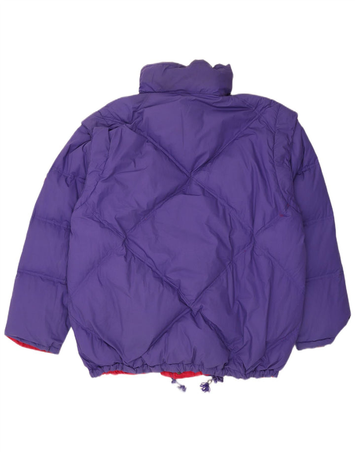 DIADORA Giacca imbottita oversize reversibile da uomo UK 42 XL Poliestere rosso