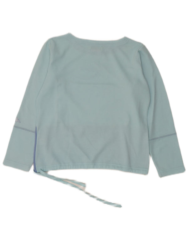 Top grafico per ragazze Kappa manica lunga 13-14 anni 2XL Blu Colourblock