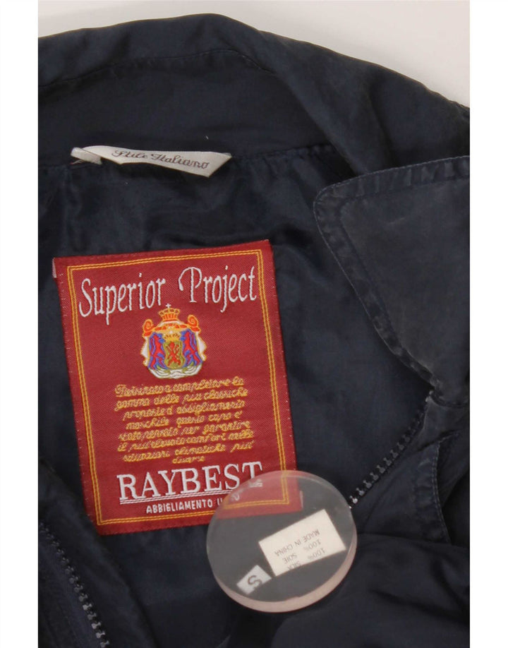 Giubbotto bomber da uomo Raybest UK 36 Small Blu Navy Seta
