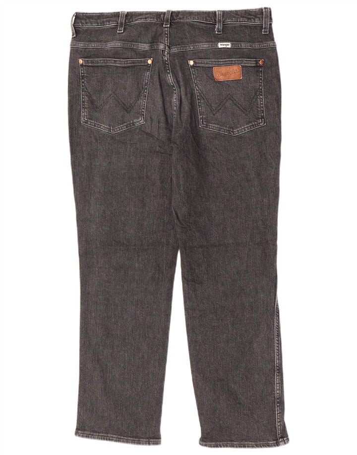 Jeans dritti da uomo Wrangler Wild West W33 L28 cotone grigio