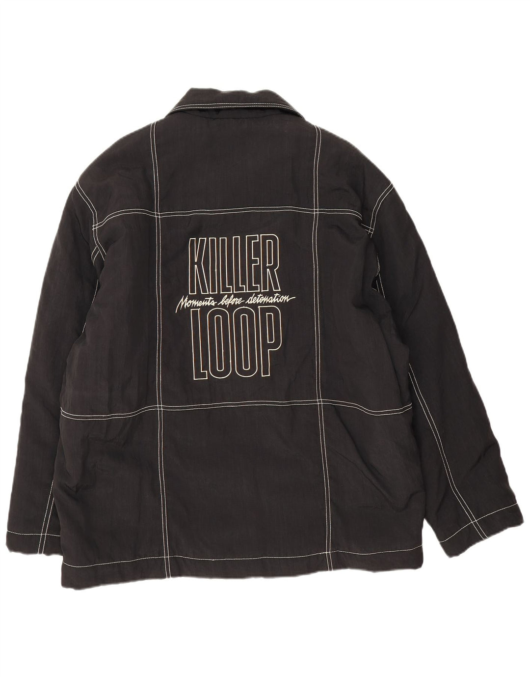 Giubbotto bomber grafico da uomo Killer Loop UK 38 medio nero in poliammide