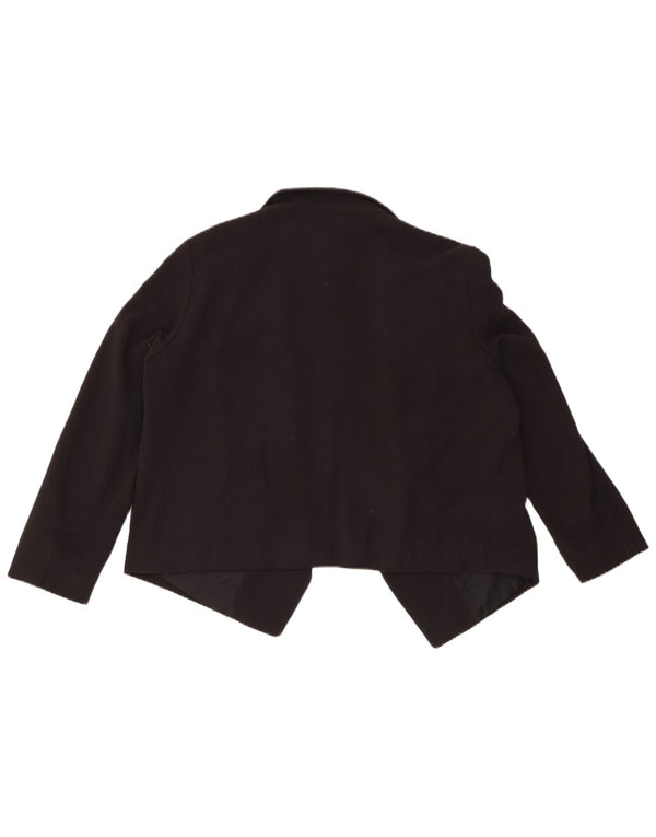 Giacca Bolero da donna BENETTON UK 16 grande poliestere nero