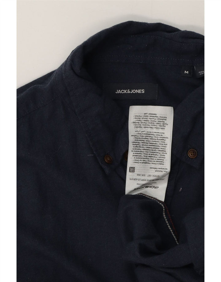Camicia da uomo Jack & Jones in cotone blu navy medio