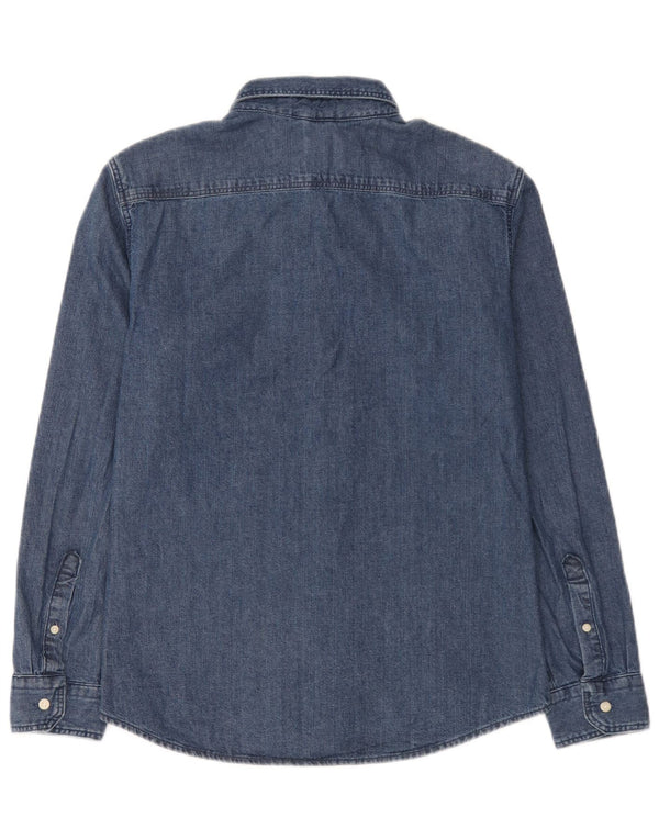 Camicia di jeans slim fit Levi's da uomo in cotone blu medio