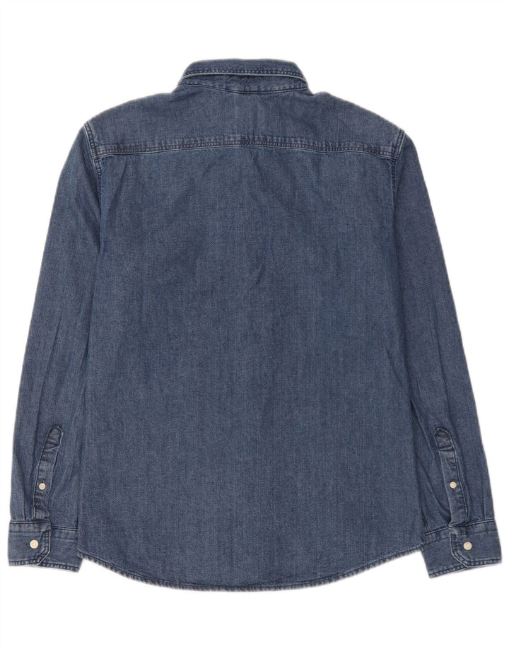 Camicia di jeans slim fit Levi's da uomo in cotone blu medio