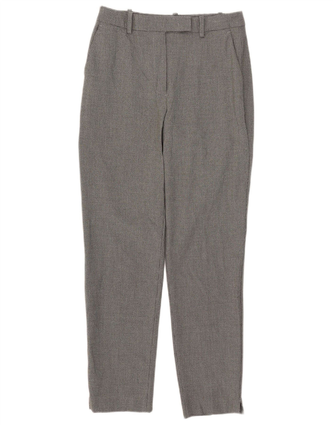 Pantaloni da abito da donna MARKS & SPENCER UK 8 piccoli W28 L27 pied de poule neri