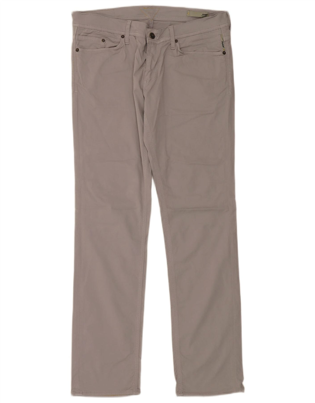 Pantaloni casual dritti da uomo Meltin' Pot W36 L34 Cotone grigio