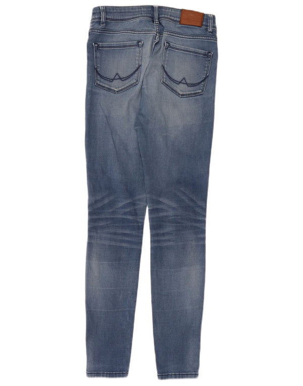Jeans Jeggings Superdry Donna Alexa Distressed W28 L30 Cotone Blu