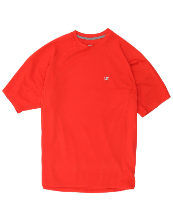 T-shirt da uomo Champion Top grande rosso in poliestere