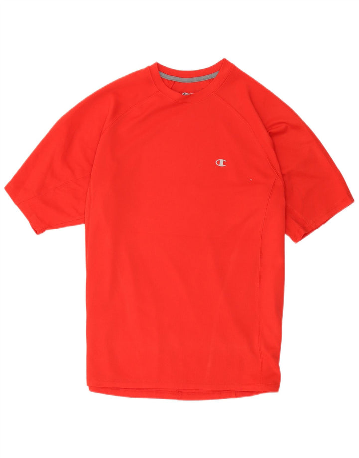 T-shirt da uomo Champion Top grande rosso in poliestere