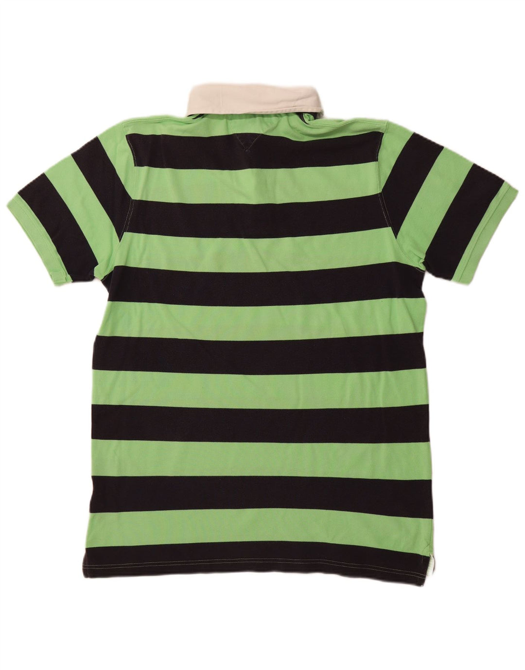 TOMMY HILFIGER Polo da rugby da uomo 2XL Cotone a righe verdi