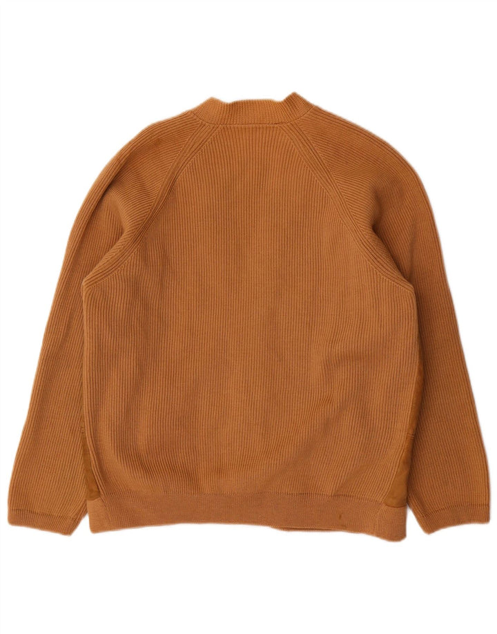 Maglione cardigan da donna VINTAGE UK 16 grande beige