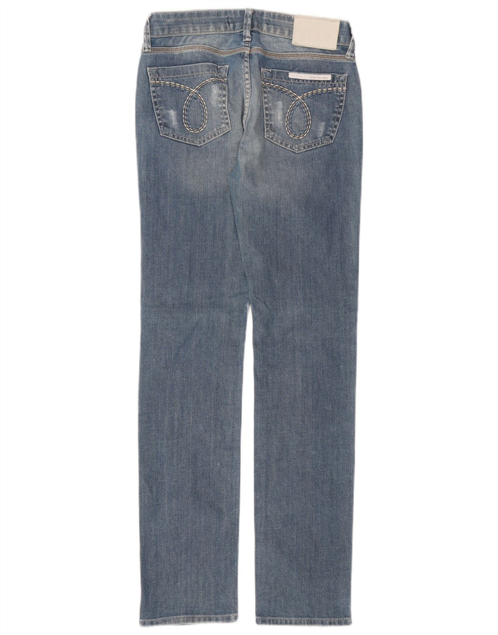 Jeans dritti da donna Calvin Klein W26 L31 cotone blu