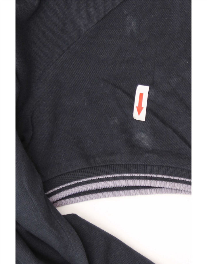 Polo Kappa Uomo Media Cotone Blu Navy