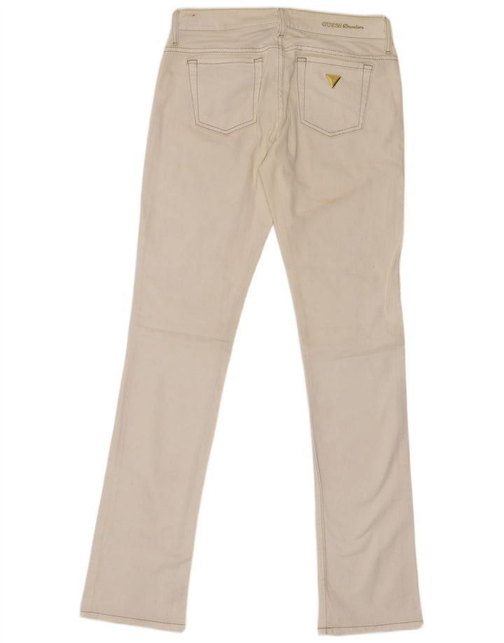 Jeans skinny da donna Guess W27 L34 cotone bianco