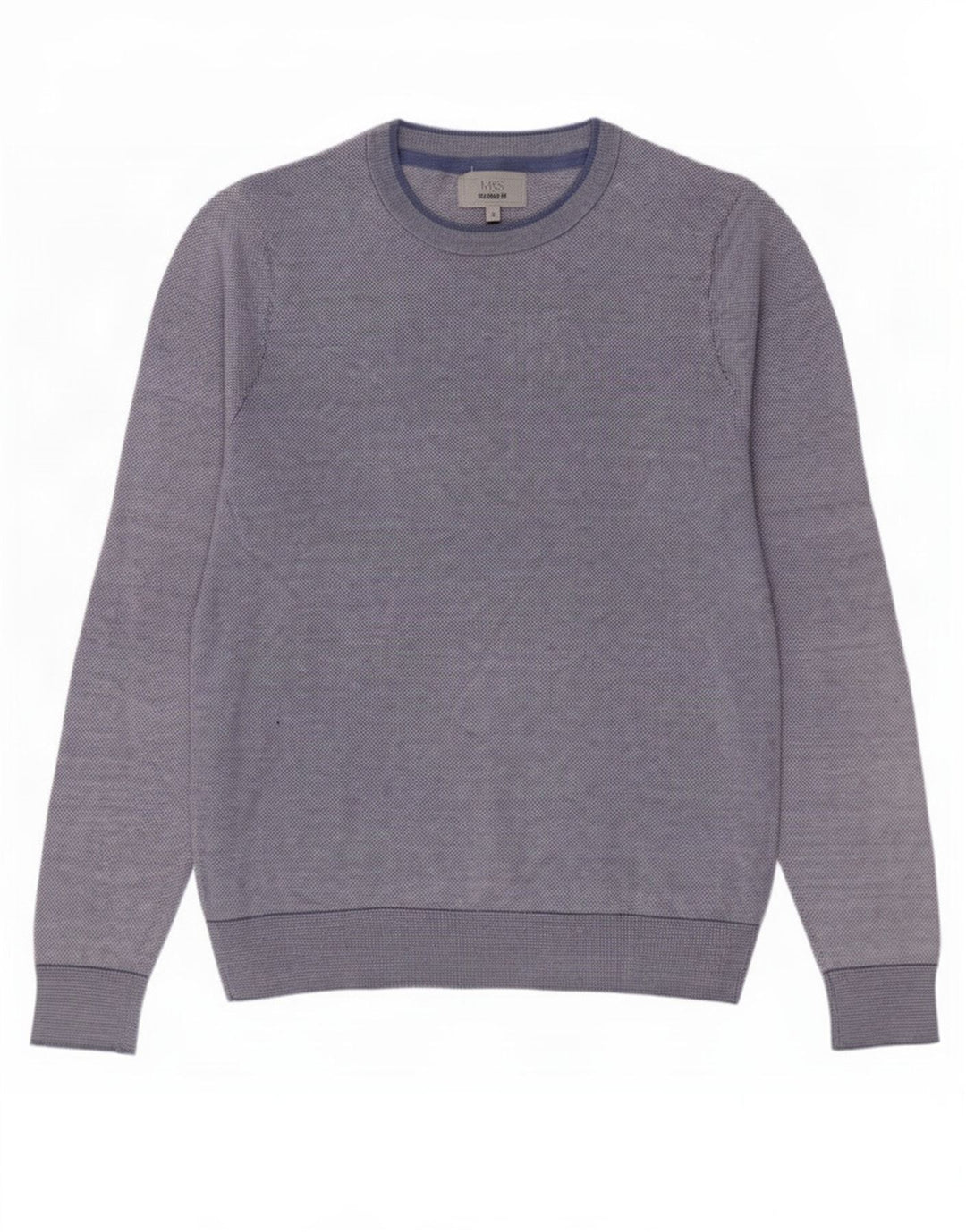 Maglione maglione girocollo da uomo Marks & Spencer su misura piccolo blu