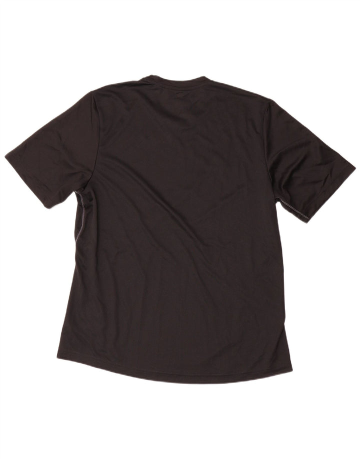 T-shirt ADIDAS da uomo Climalite Top grande in poliestere nero
