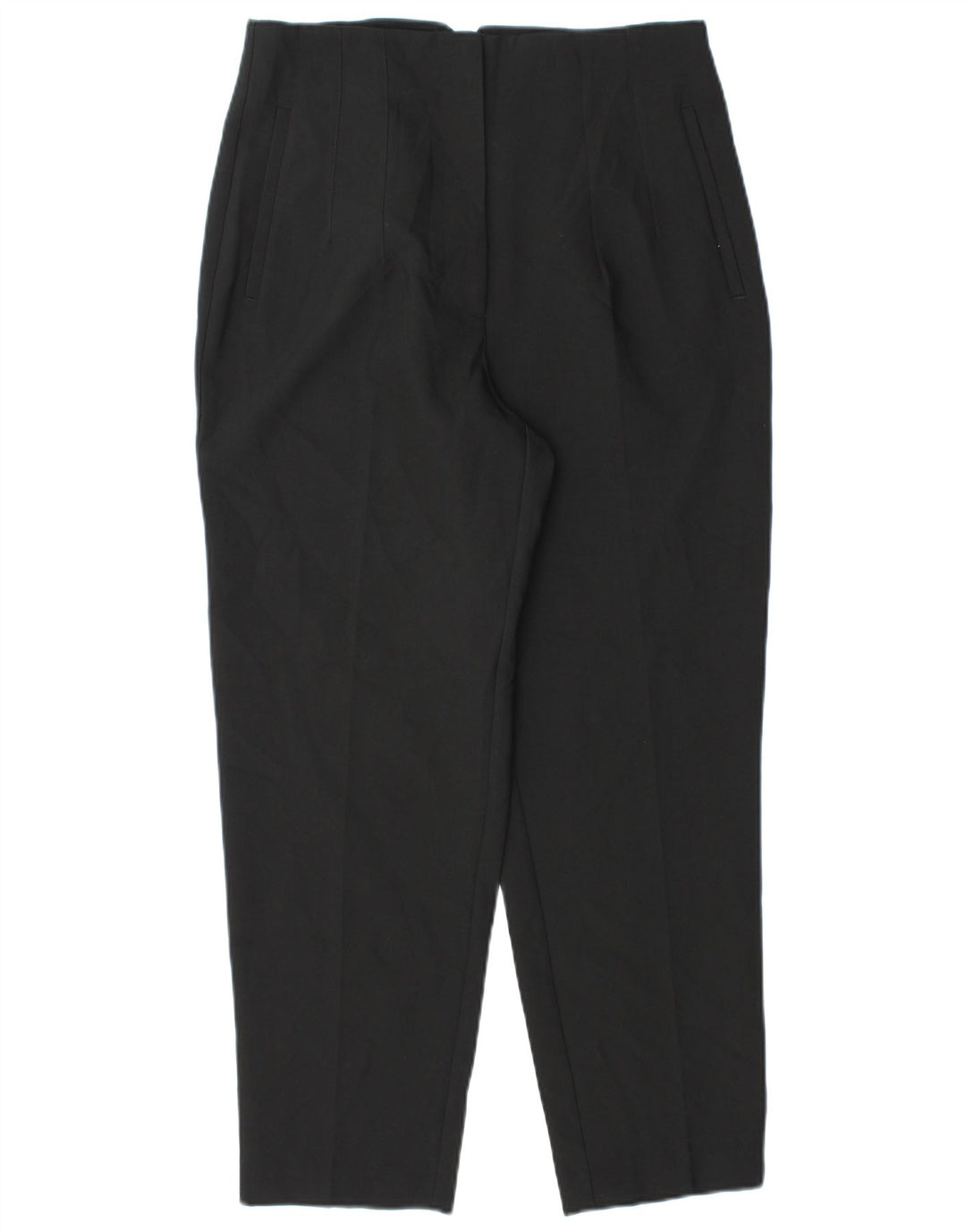 Pantaloni chino affusolati da donna Zara grandi W30 L26 poliestere nero