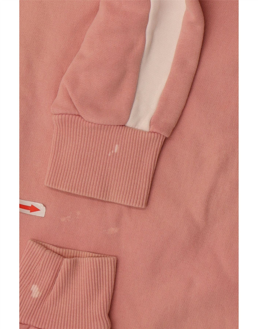 Felpa oversize da donna Puma UK 10 Small Pink Colourblock Cotton
