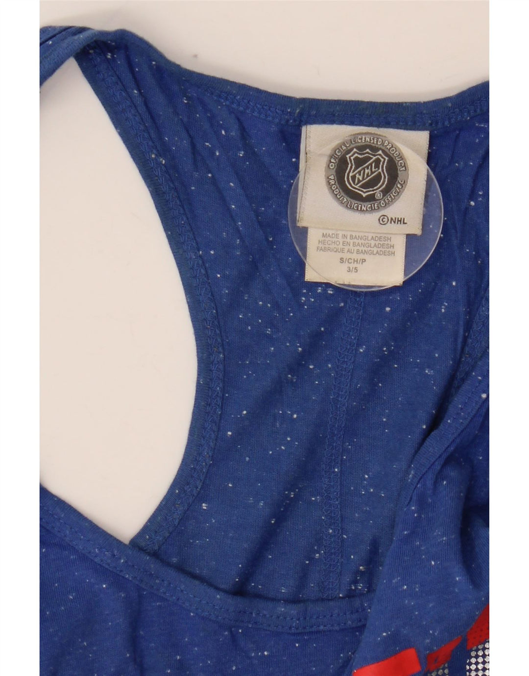 Canotta grafica da donna NHL Montreal Canadiens UK 10 piccola blu chiazzata